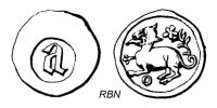 911376834 Méreaux de plomb - lead tokens - lodenpenningen
