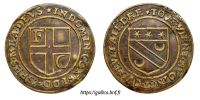 205896001 Jetons aux armoiries indéterminées - Undetermined coat of arms tokens