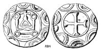 1098910897 Méreaux du Moyen Age - Middle age lead tokens