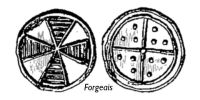 3809281850 Méreaux du Moyen Age - Middle age lead tokens