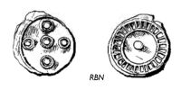 2192072105 Méreaux du Moyen Age - Middle age lead tokens
