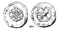 618593971 Méreaux du Moyen Age - Middle age lead tokens