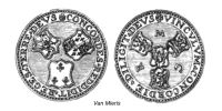 263142927 Jetons, médailles, penning du Limbourg, d'Overijssel et d'Utrecht