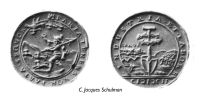 48346510 Jetons, médailles, penning du Limbourg, d'Overijssel et d'Utrecht