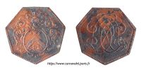1852248830 Jetons aux armoiries indéterminées - Undetermined coat of arms tokens
