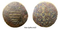 128056461 Jetons aux armoiries indéterminées - Undetermined coat of arms tokens