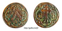 1933515211 Jetons aux armoiries indéterminées - Undetermined coat of arms tokens