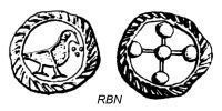 3055893954 Méreaux de plomb - lead tokens - lodenpenningen