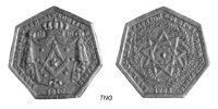 jeton-token-médaille-rechenpfennig-tessera-méreau-sigilli-getone-rekenpfennig-plomb-pallofa-Nuremberg-Tournai svg+xml,%3Csvg%20xmlns%3D%22http%3A%2F%2Fwww.w3 Jetons et méreaux des écoles, académies, loges maçonniques de Paris - Tokens
